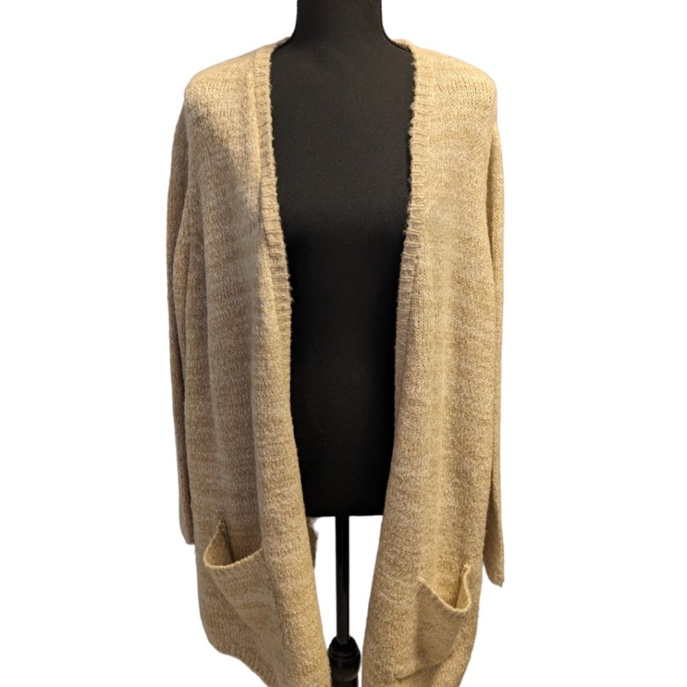 Workshop Republic Clothing, Cardigan Beige, Size: 1X